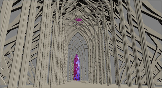 Environment - Nature Church: Internal Structural View