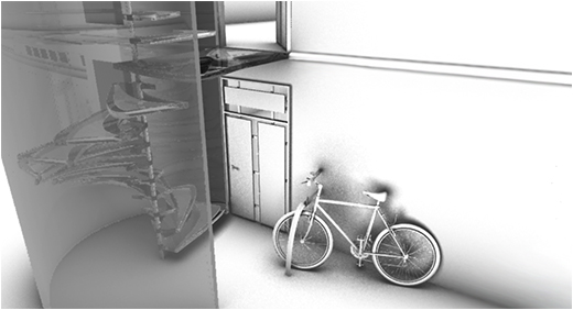 Object Modeling - Bike & Glass Stairs