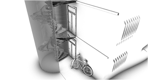 Object Modeling - Bike & Glass Stairs