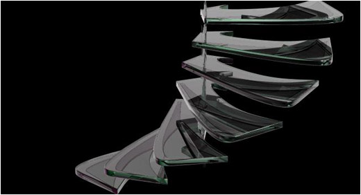 Object Modeling - Glass Stairs