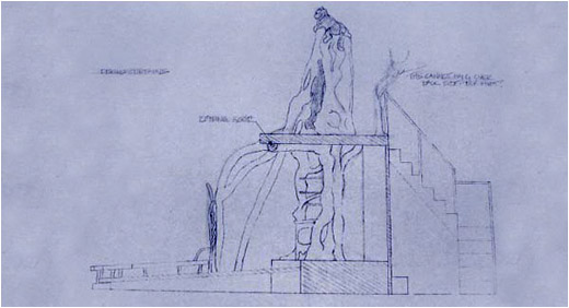 Peter Pan Scenic Design Blueprint: Neverland Side View