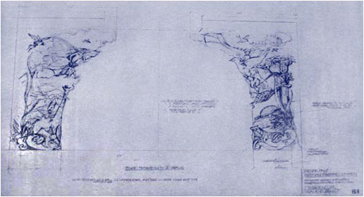 Peter Pan Scenic Design Blueprint: Proscenium Drop