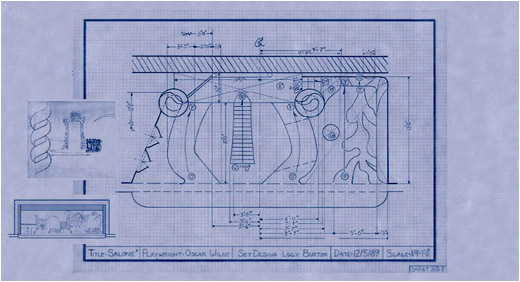 Oscar Wilde's Salome Scenic Design Blueprint