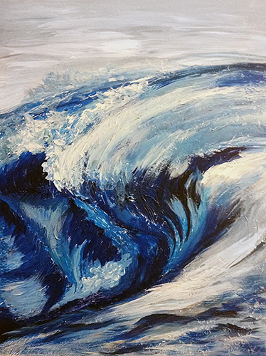 Paintings - Wave Curve