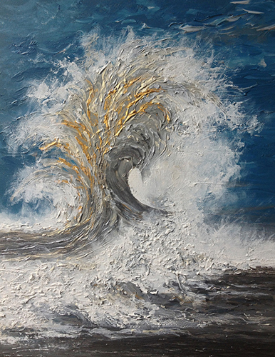 Paintings - Wave Splash