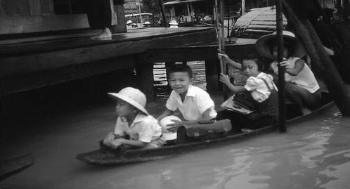 Black & White Photography - Thai School Bus