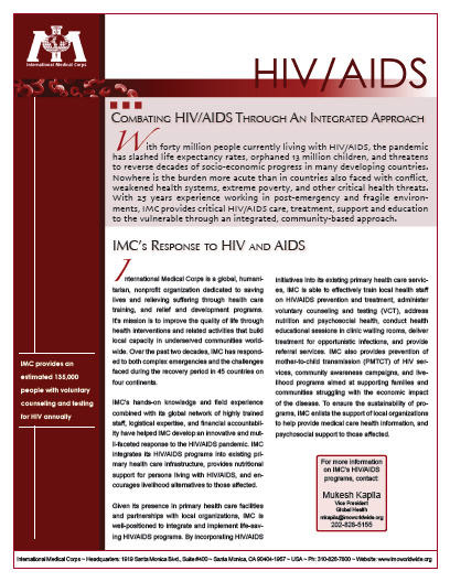 Brochures - HIV/AIDS