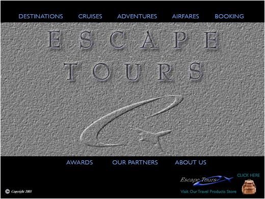 Web Design - Escape Tours